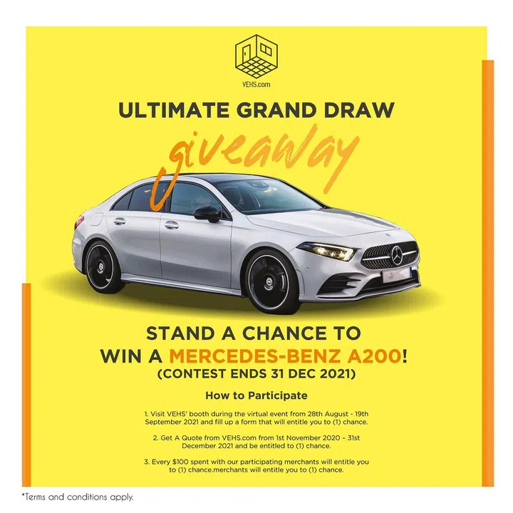VEHS Home Reno Living Fair 2021 Mercedes Benz A200 Lucky Draw Winner