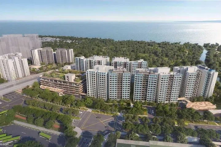 Artist's impression of the Costa Riviera I & II HDB BTO estates, launched in the October 2024 BTO sales exercise.