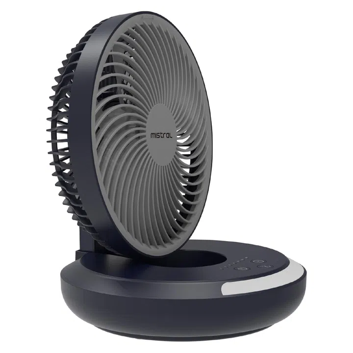 Mistral AirZee Plus 6” Rechargeable Foldable USB Fan with Moodlight (MRF700, usual $89.90)