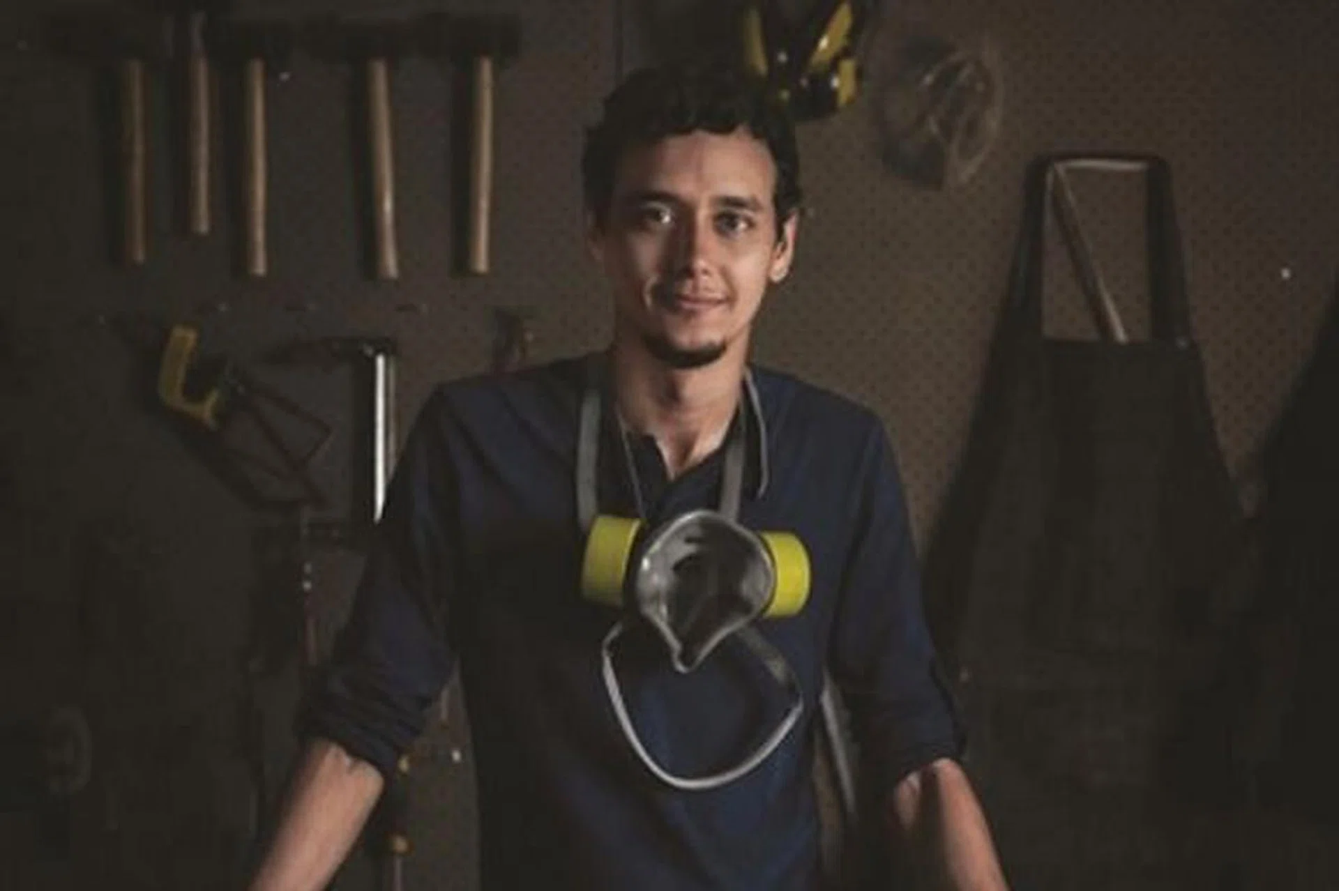 Mr Gregory Swyny (above) specialises in customised woodwork, and some of the pieces that he has done include tables, cabinetry, and lifestyle products; and mobile bar. Photo: The Woodwork Initiative