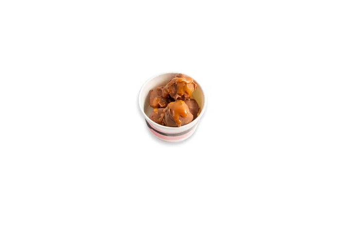5-piece Swedish Meatball Ice Cream: Served with warm caramel sauce and signature lingonberry jam for $4.90. Available from 20 to 23 August exclusively at the Swedish Bistro.
