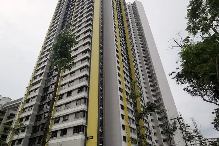 Clementi Peaks pictured from the ground floor. Image from Google Maps.