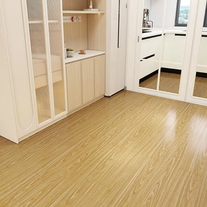 Honey Oak Peel and Stick Floor Tiles 36-Pack, 54 Sq Ft Self-Adhesive Vinyl Plank Flooring, $230