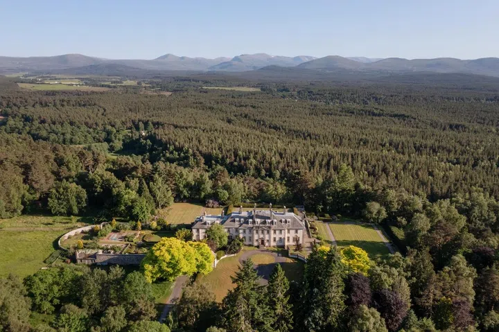 The estate is surrounded by mature forest and breathtaking views.