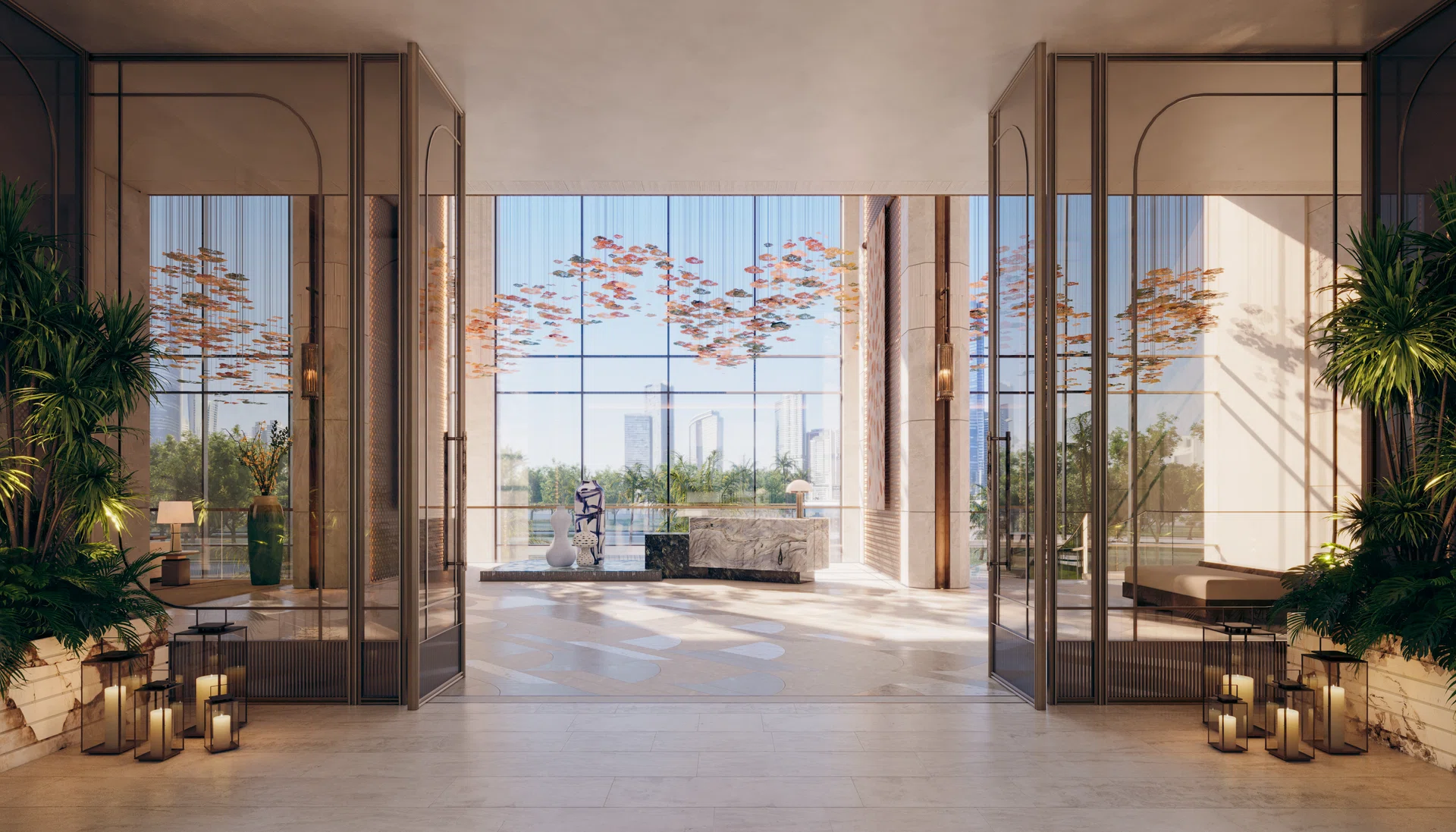 Ground floor entrance to the upcoming Rixos Al Reem Residences in Abu Dhabi, UAE (completion in 2029).