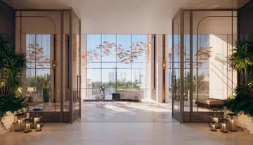 Ground floor entrance to the upcoming Rixos Al Reem Residences in Abu Dhabi, UAE (completion in 2029).
