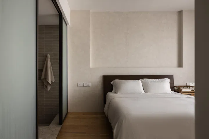 The master bedroom floors are the property’s original. 