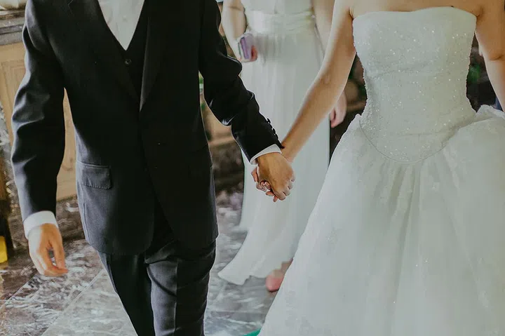 couple getting married
