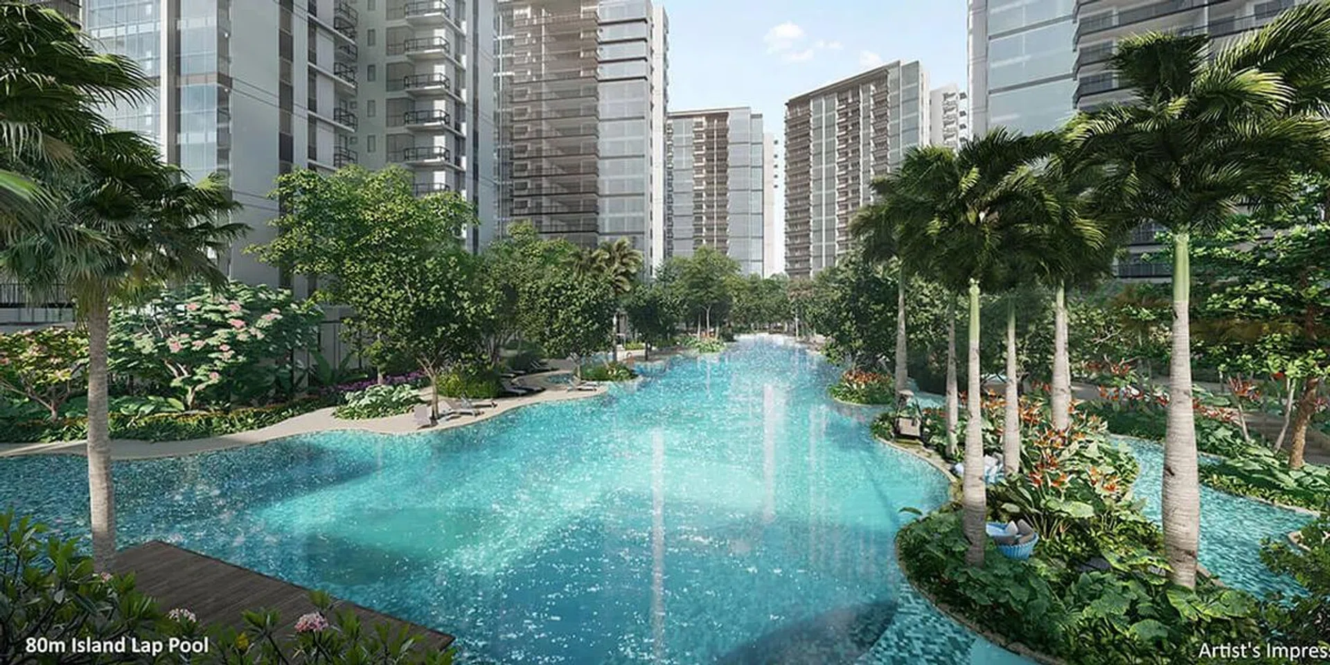 Florence Residences Condo swimming pool view. Image from Florence Residences official website