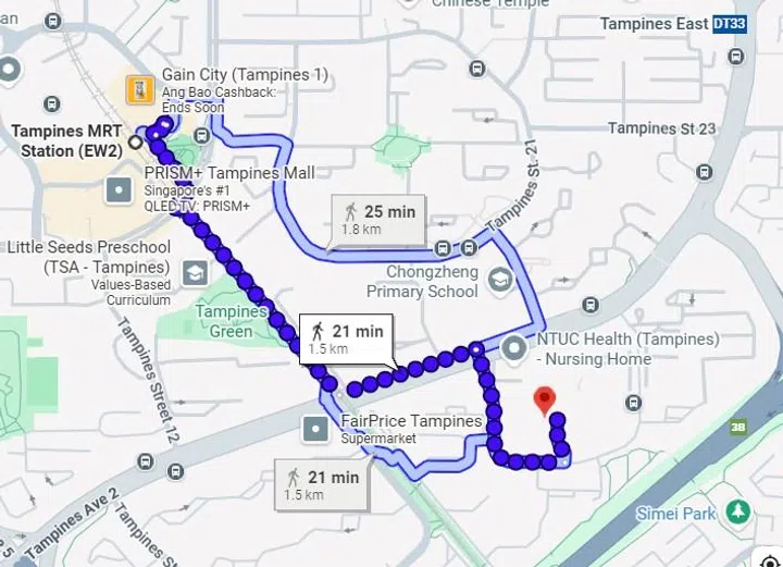 Tampines Bliss BTO is a distance from both Tampines MRT Station and Tampines East MRT Station.