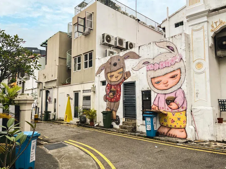 Another beautiful piece of art within the estate.