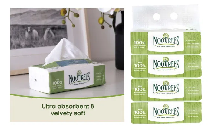 NooTrees Bamboo Pulp Facial Tissue - Soft 2ply (8 for $9.30)