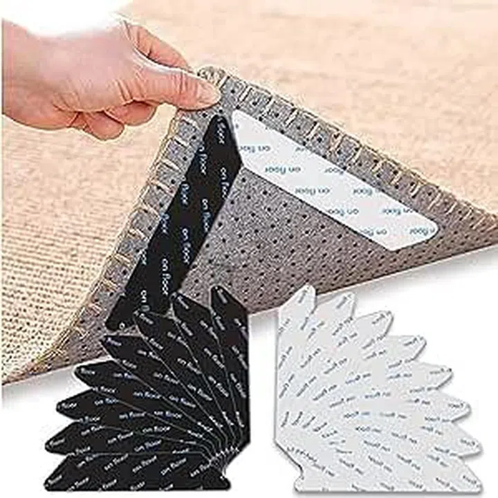 reusable stick-on rug gripper