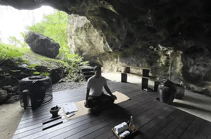 A meditation session in The Secret Cave is a perfect way to start the day while on holiday.