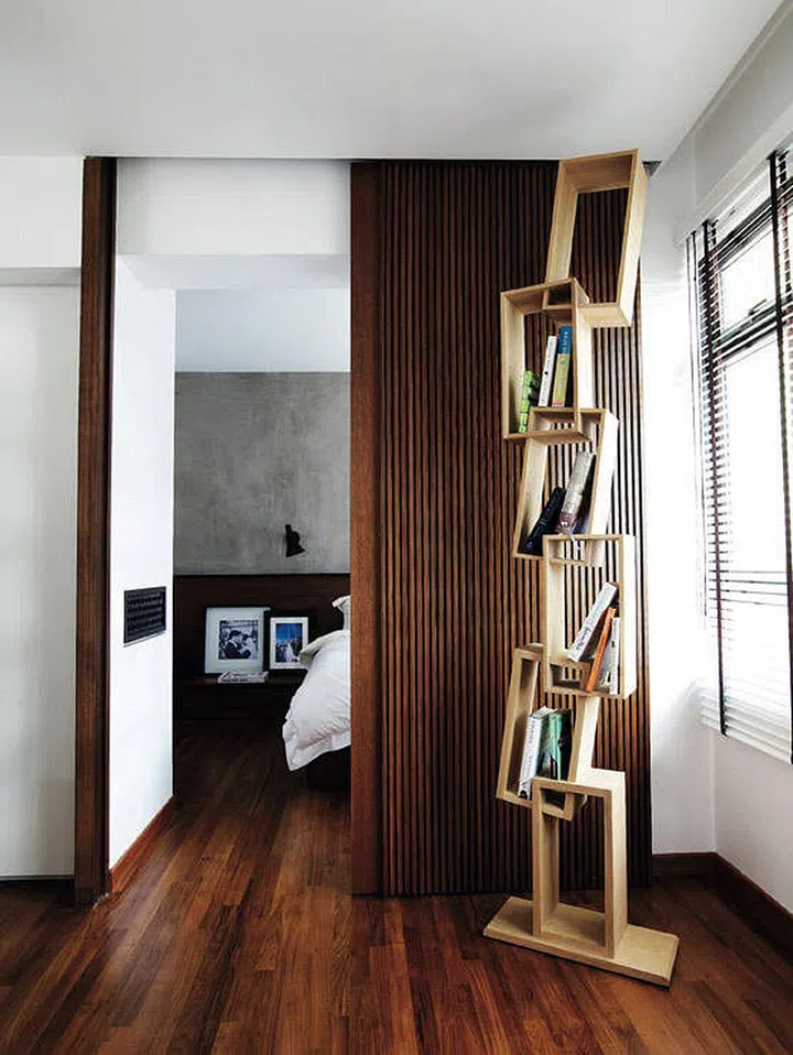 wooden sliding door
