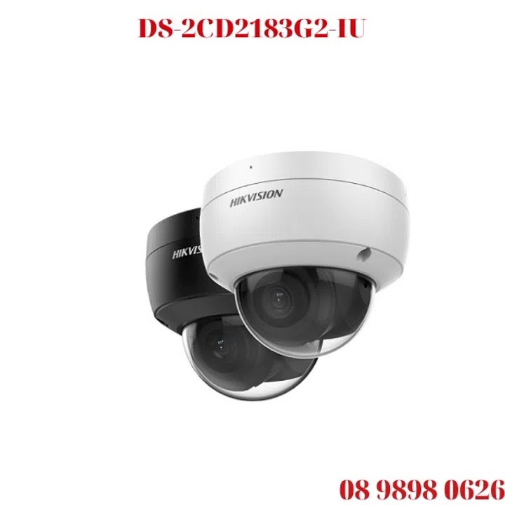 Hikvision DS-2CD2183G2-IU 8MP AcuSense Fixed Dome Network Camera, $169