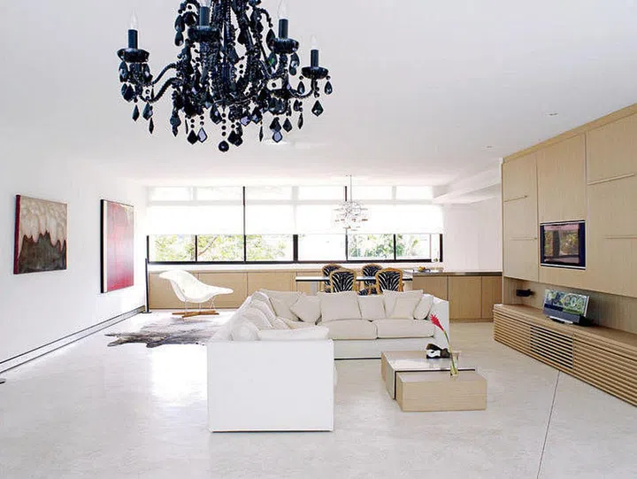 decorating styling ideas modern home baroque chandelier wood tones 