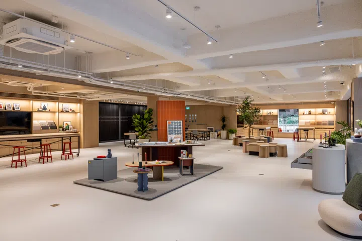 Lamitak City Bras Basah Complex Curated Platform and Material Exploration Booth.