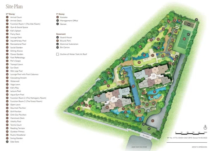 AMO Residences site plan. Image from AMO Residences Brochure