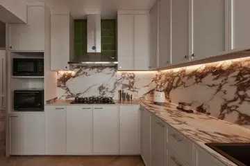 Kitchen in a 4-room HDB BTO (1,004 sq ft) in Bishan, designed by RENOSTUD.IO.