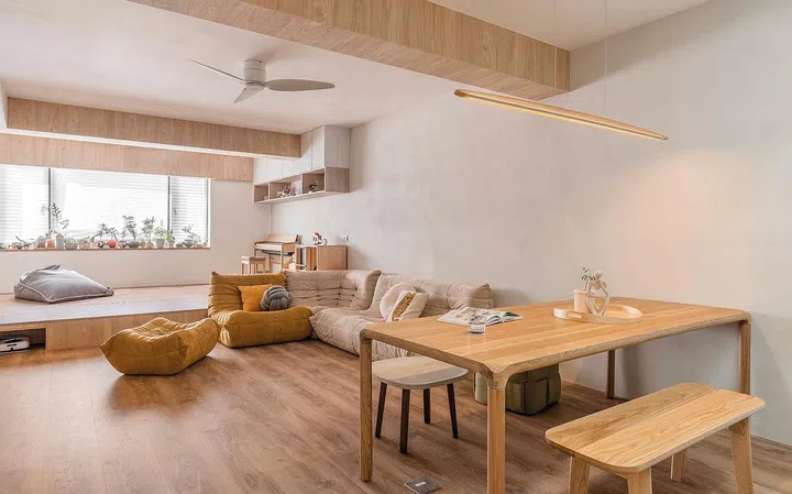 House Tour: A Japandi Taiwan Multi-Generational Home Filled With Natural Sunlight (Photo Srain Interior Design)