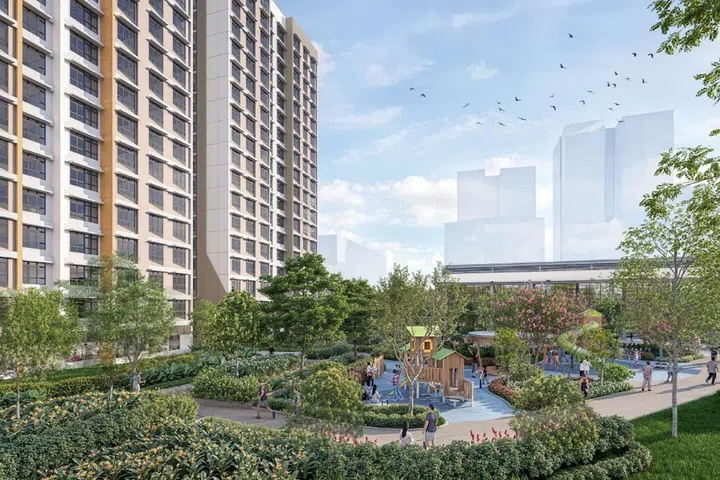 Artist's impression of Kembangan Wave BTO.