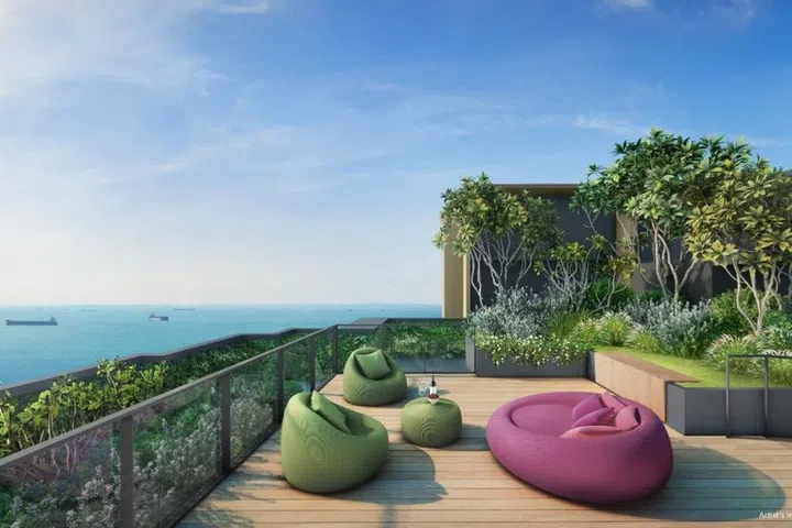 Artist's impression of the Meyer Blue communal area.