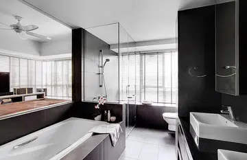 bathroom, clean, shower, space planning, 