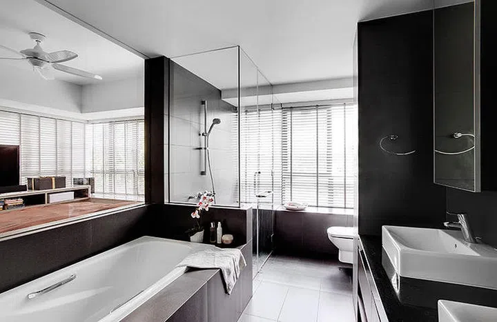 bathroom, clean, shower, space planning, 