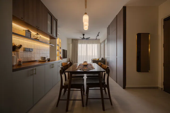 A blend of boho ease, mid-century warmth, and tropical calm—this home feels like a personal retreat that pulses with personality. Image from Studio L’arc.