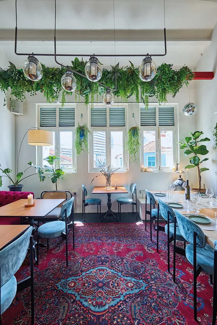 Alberto and his team painted and set up the private dining space for Proud Potato Peeler.