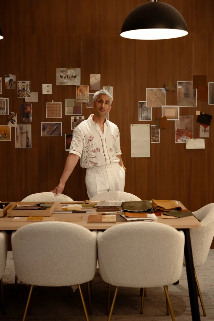 Netflix style and fashion celebrity, Tan France, collaborated with Singaporean furniture brand, Castlery, on an 18-piece furniture collection.