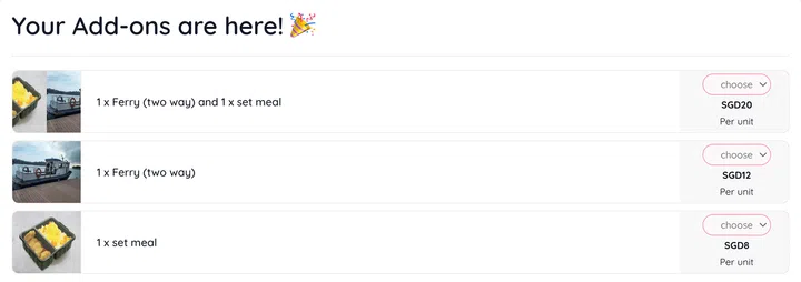 Lazarus Island Tiny House ferry tickets booking