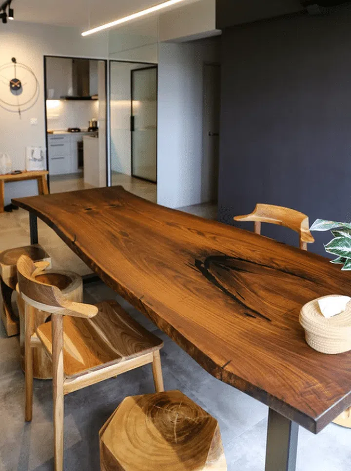 Walnut Slab Dining Table is priced at $1,941 from The Table Guy