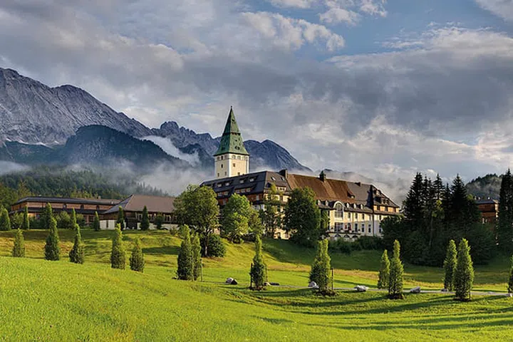 The Schloss Elmau grounds - epansive but calming.