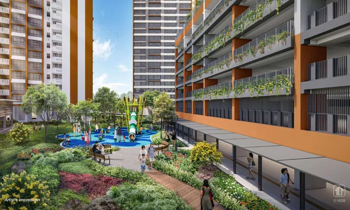 Artist’s impression of Lakeview Cascadia BTO in Bishan, launched in the HDB BTO June 2026 sales exercise.