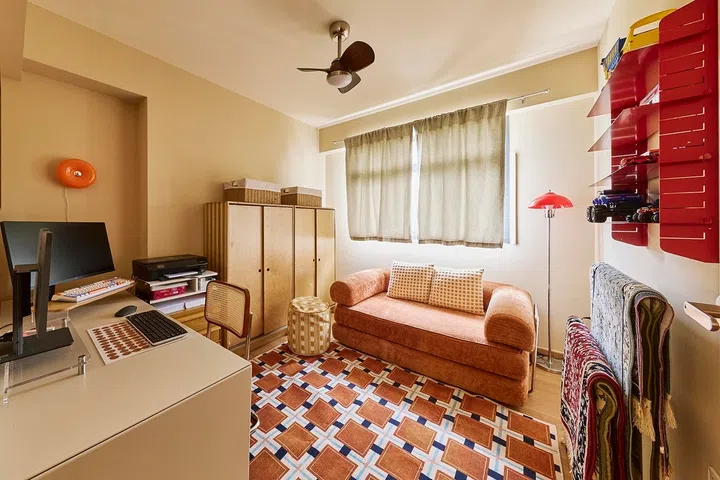The home office reflects Najiha’s knack for finding stylish pieces that look far more expensive than they really are.