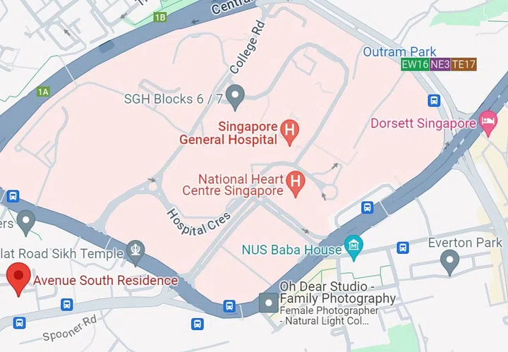 Location of Avenue South Residence