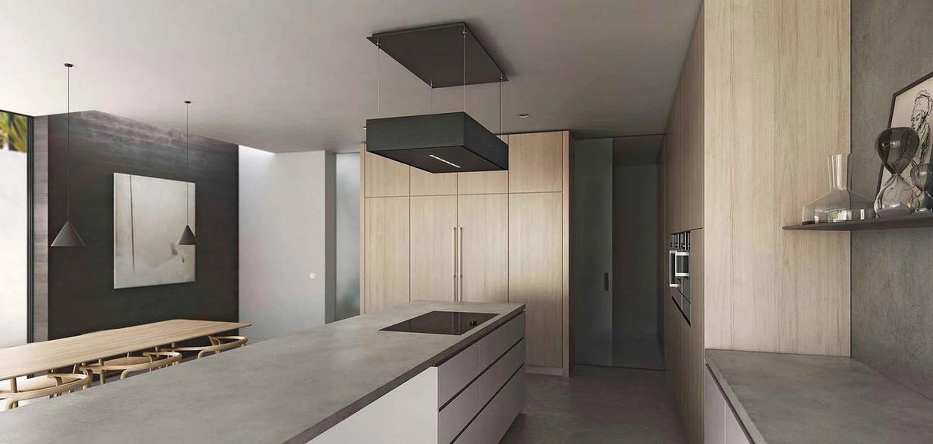 Gaggenau Black Ceiling Mounted Hood