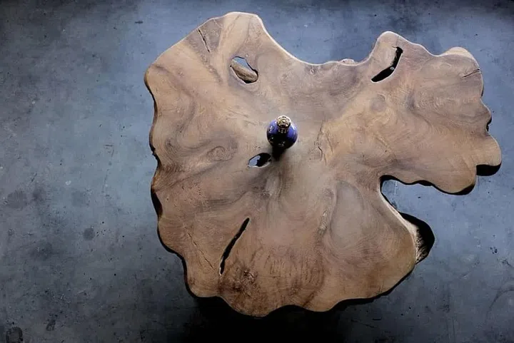 Herman Furniture specialises in "live edge tables", a style of furniture where the natural edge of the wood is incorporated into the design of the piece. Photo Business Times