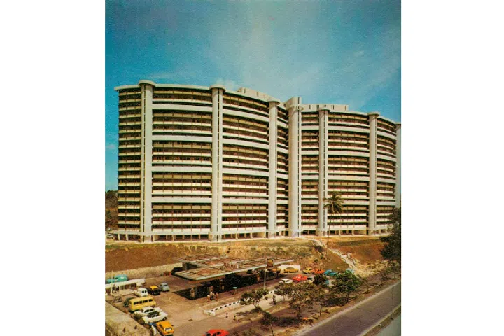 An old image of the butterfly block at 168A Mei Ling Street.