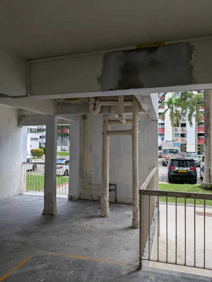 The immediate neighbouring HDB looks quite neglected.