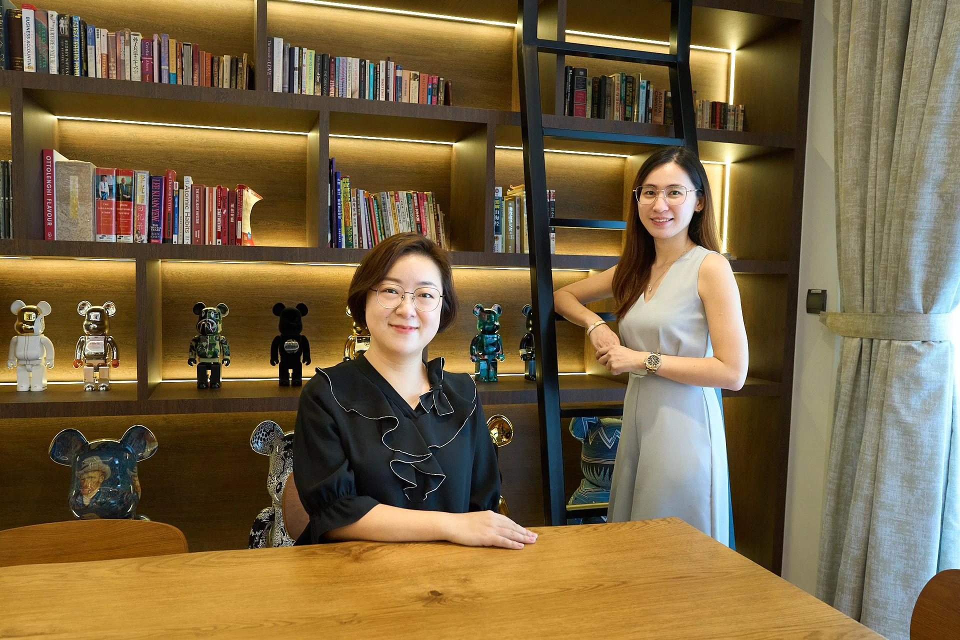 Interior designer Angelyn Wong of Rezt+Relax (right) poses for a photograph.