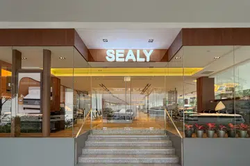 Exterior facade to the new Sealy flagship store located at 1 Nassim Road, opened on 16 October 2026.