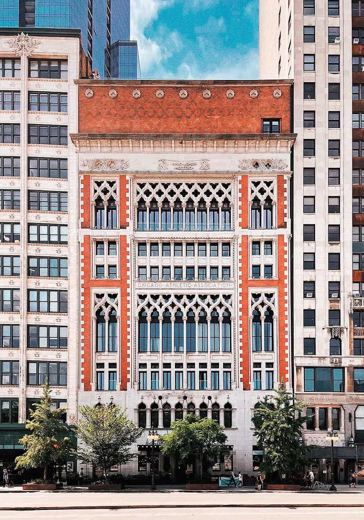 Chicago Athletic Association Hotel: Preserved building with 1890s history (Photo Nick Gerber, Chicago Athletic Association)