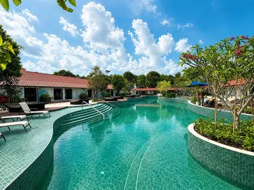 Coliwoo Resort Changi pool view.
