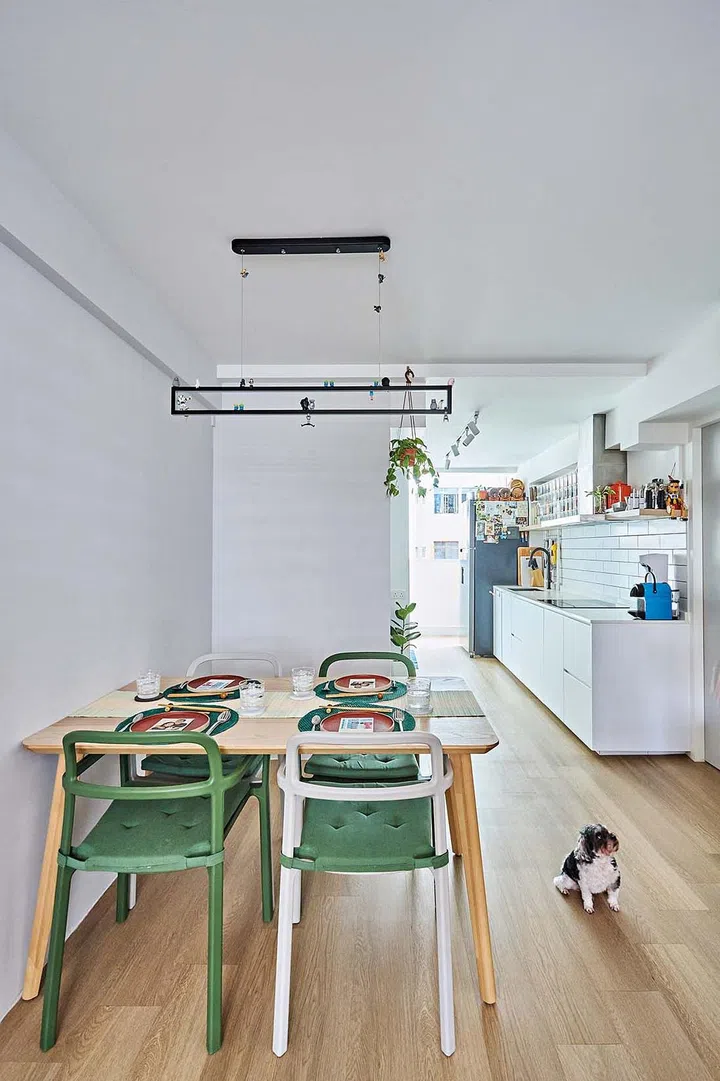 The home is flooded with natural light in the day time