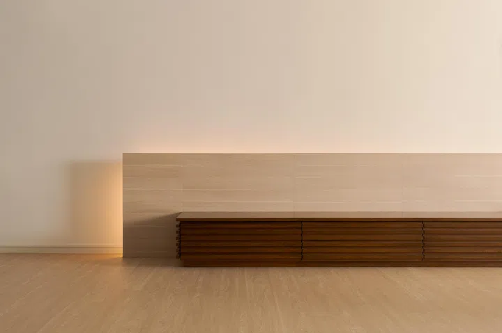 The interior designer prioritised a sense of order in design.