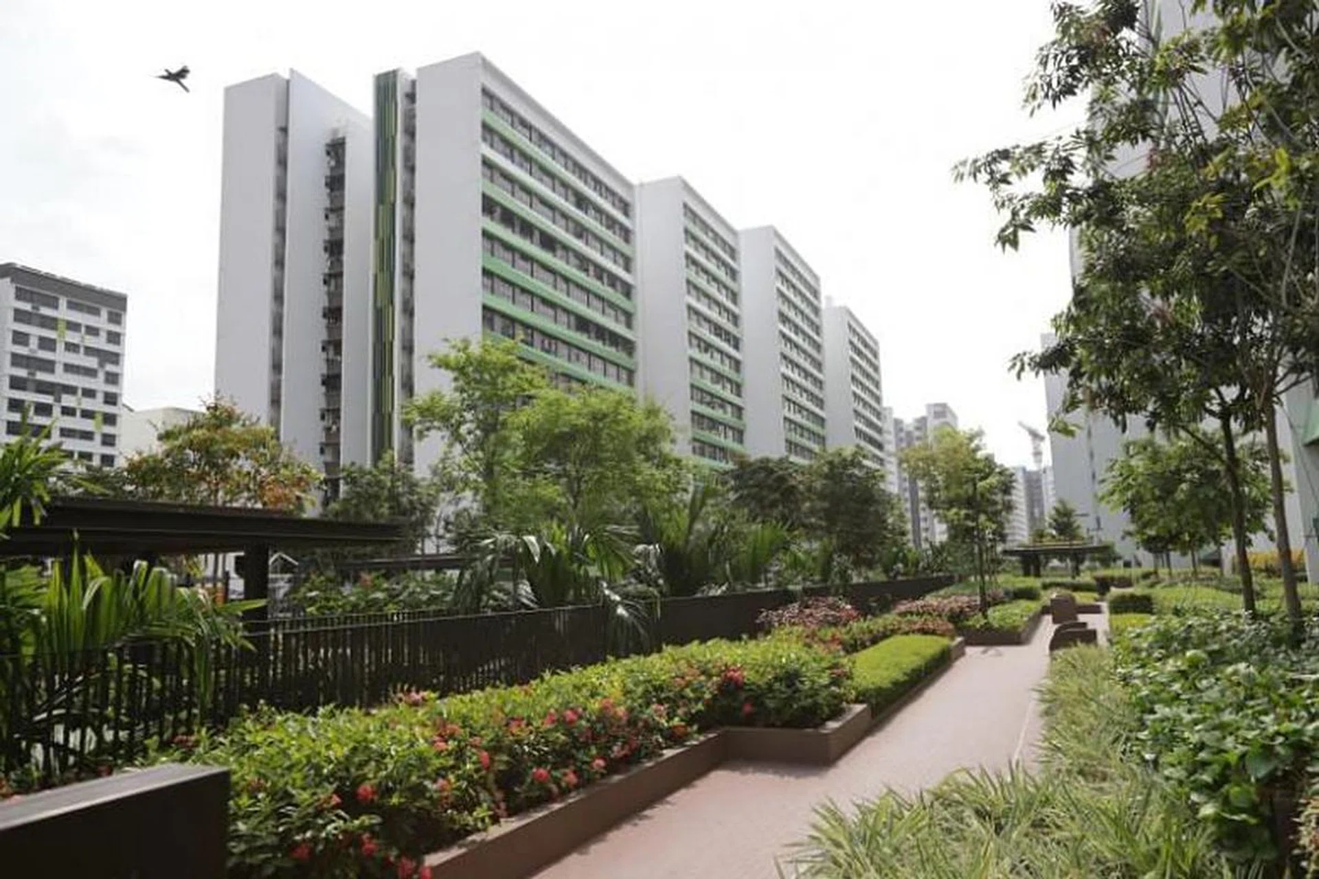Tampines GreenRidges, the first Housing Board Build-To-Order project to be completed in Tampines North, bagged the project's designers - LAUD Architects, in collaboration with G8A - one of the top design awards for HDB buildings.ST PHOTO: GIN TAY