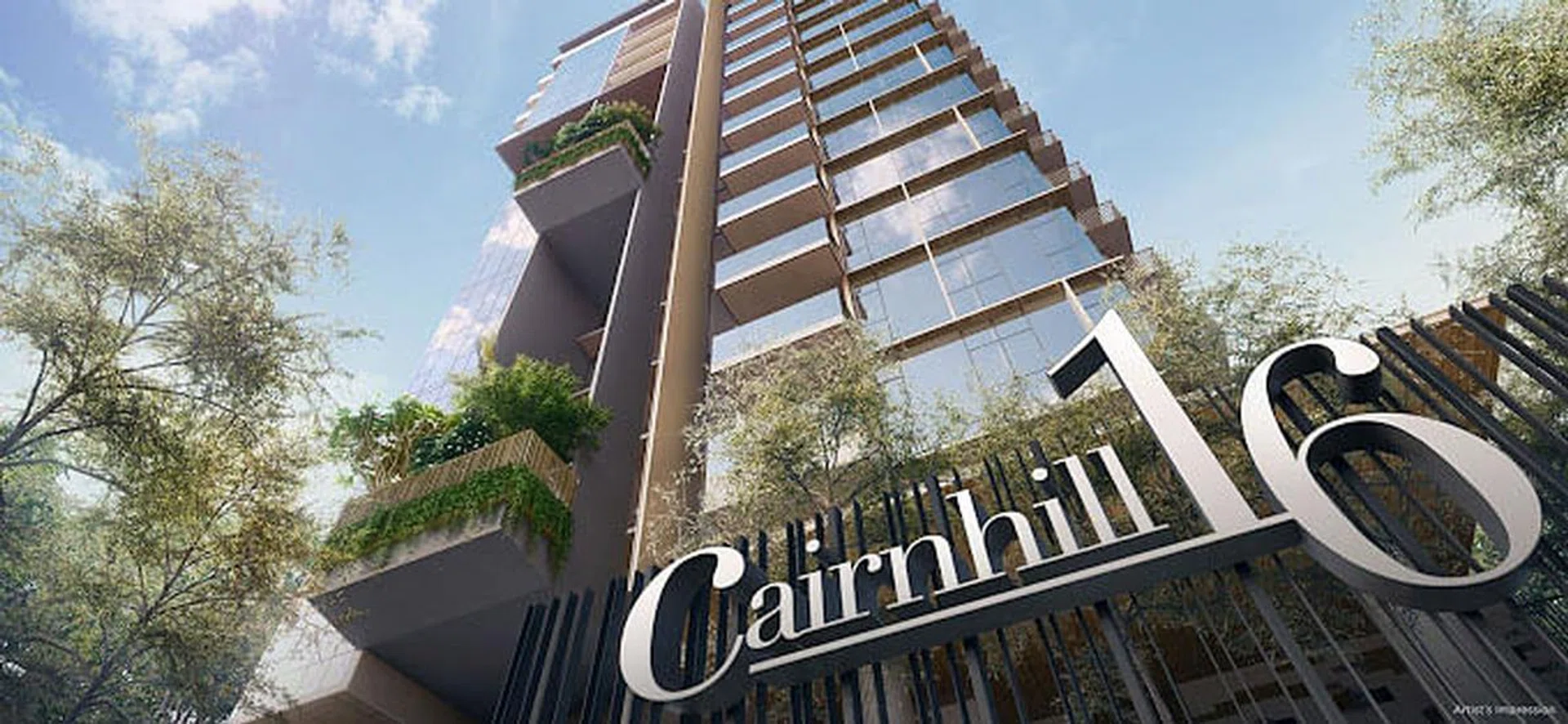 Cairnhill 16 condo entrance view.